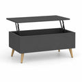 Stolik kawowy podnoszony 100x50x45 cm MDF grafitowy