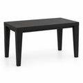 Stół do jadalni prostokątny MDF laminowany czarny bez określonych wymiarów minimalistyczny