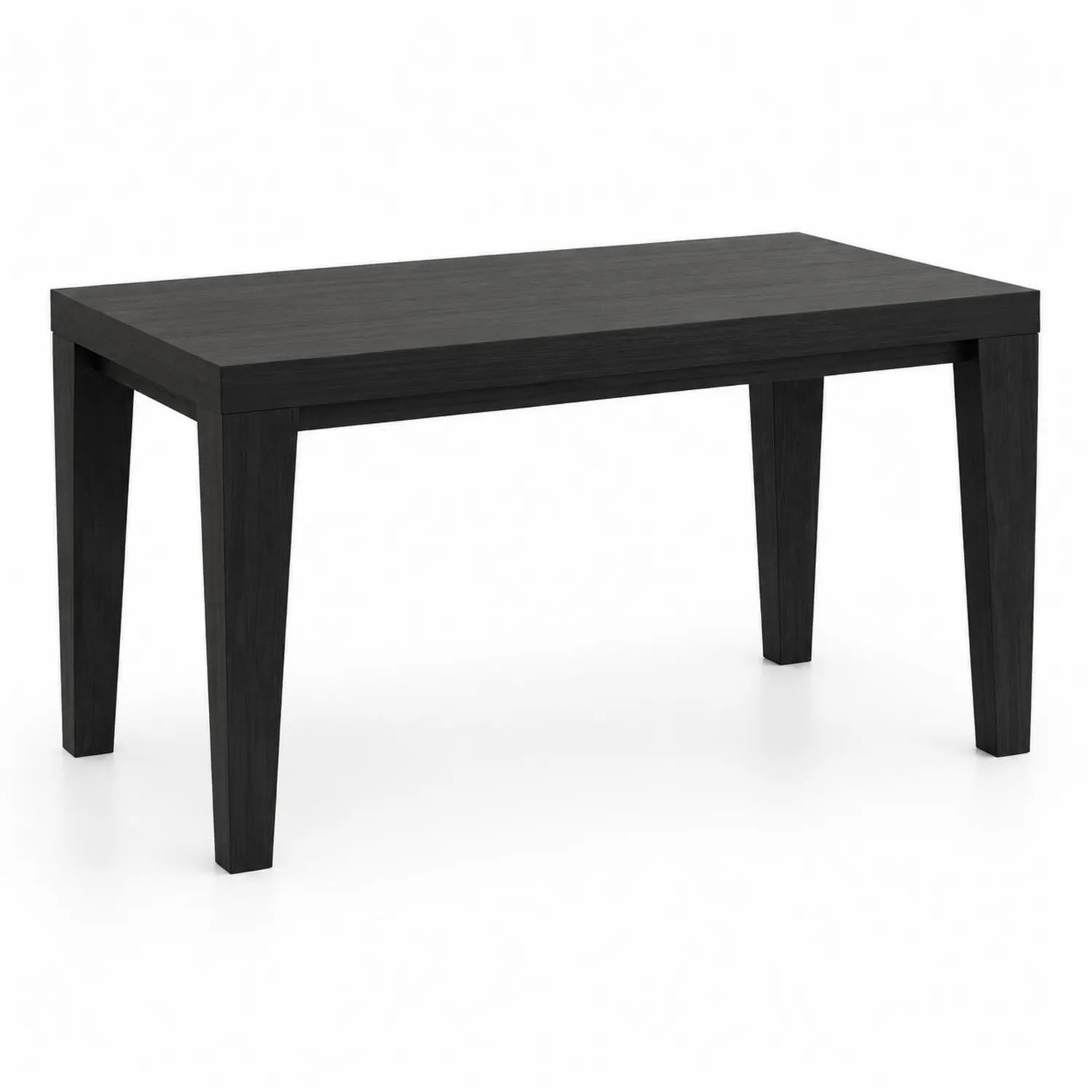 Stół do jadalni prostokątny MDF laminowany czarny bez określonych wymiarów minimalistyczny
